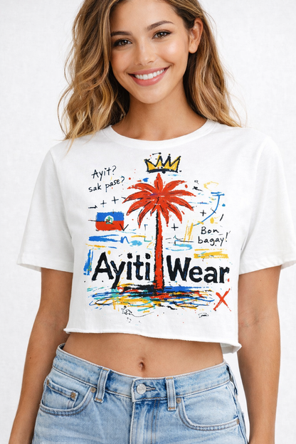 White Ayitiwear Crop Top