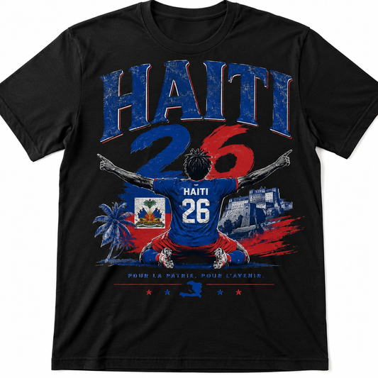 AyitiWear HAITI 26 Graphic T-Shirt – Black (UNISEX)