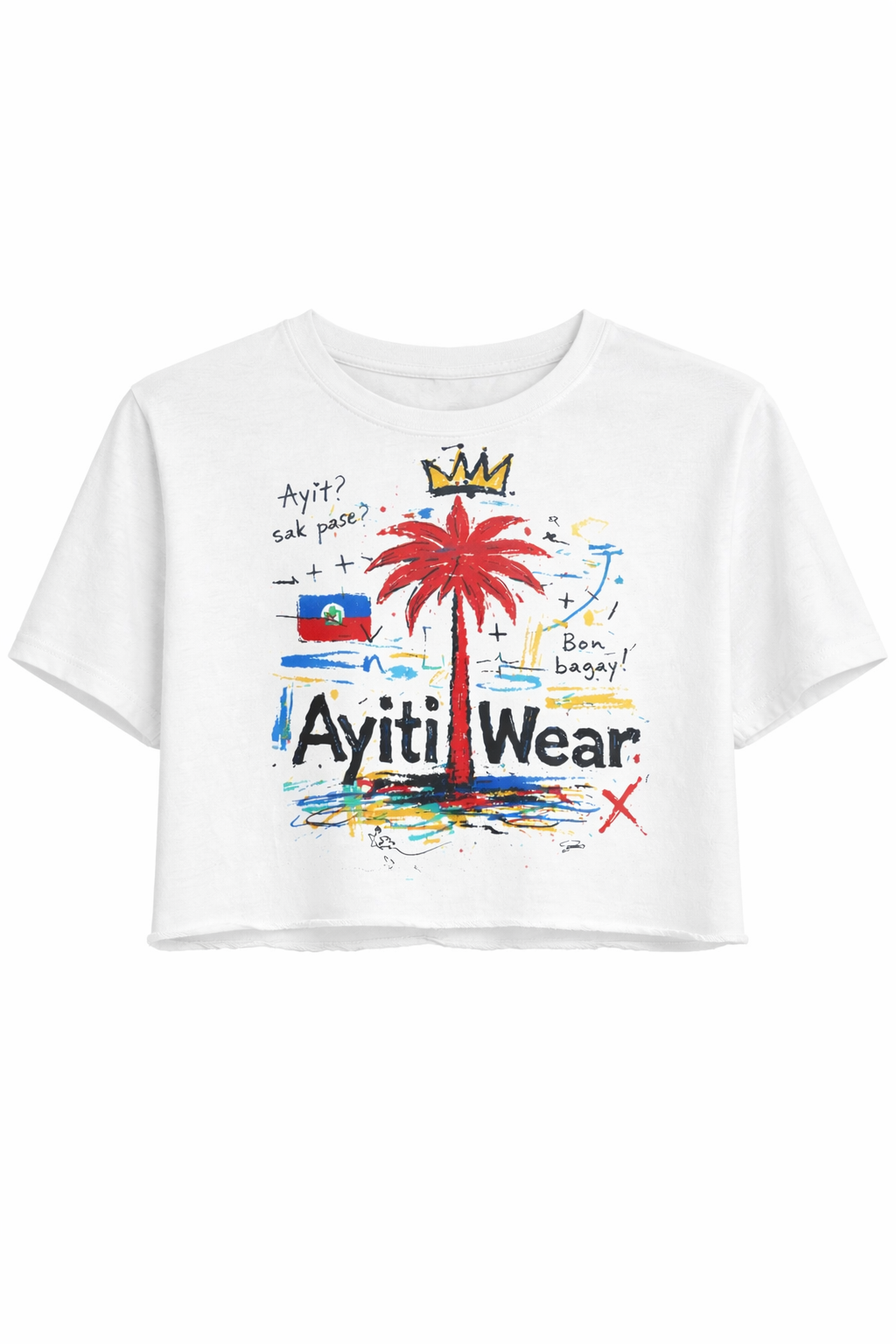 White Ayitiwear Crop Top
