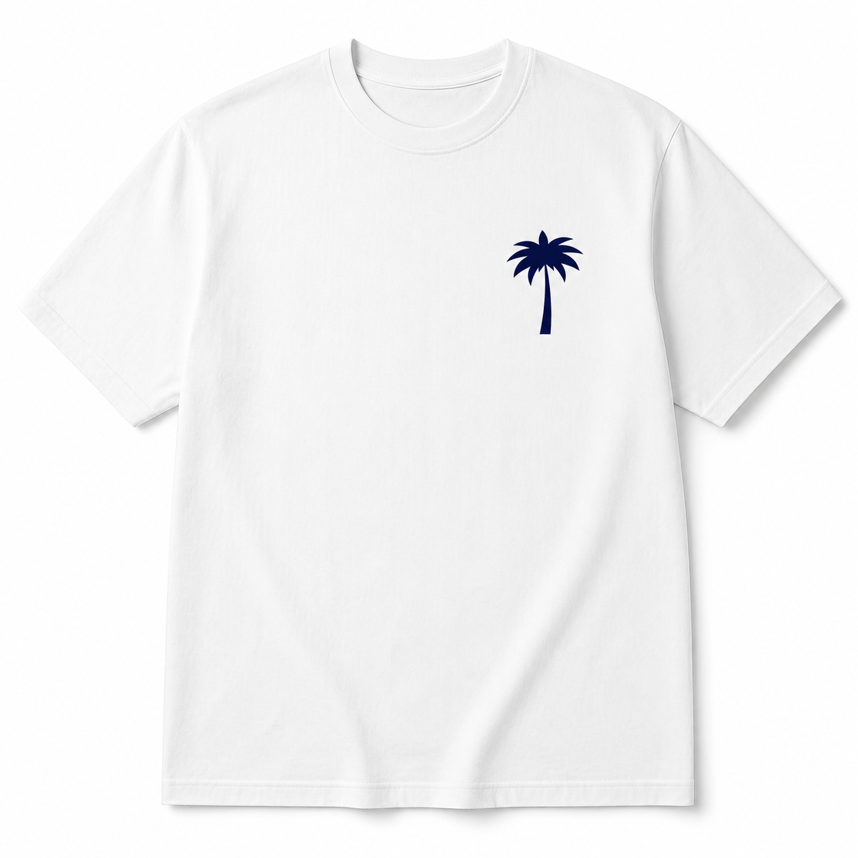 White t shirt with the palm logo