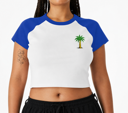 AyitiWear Blue Palm Tee