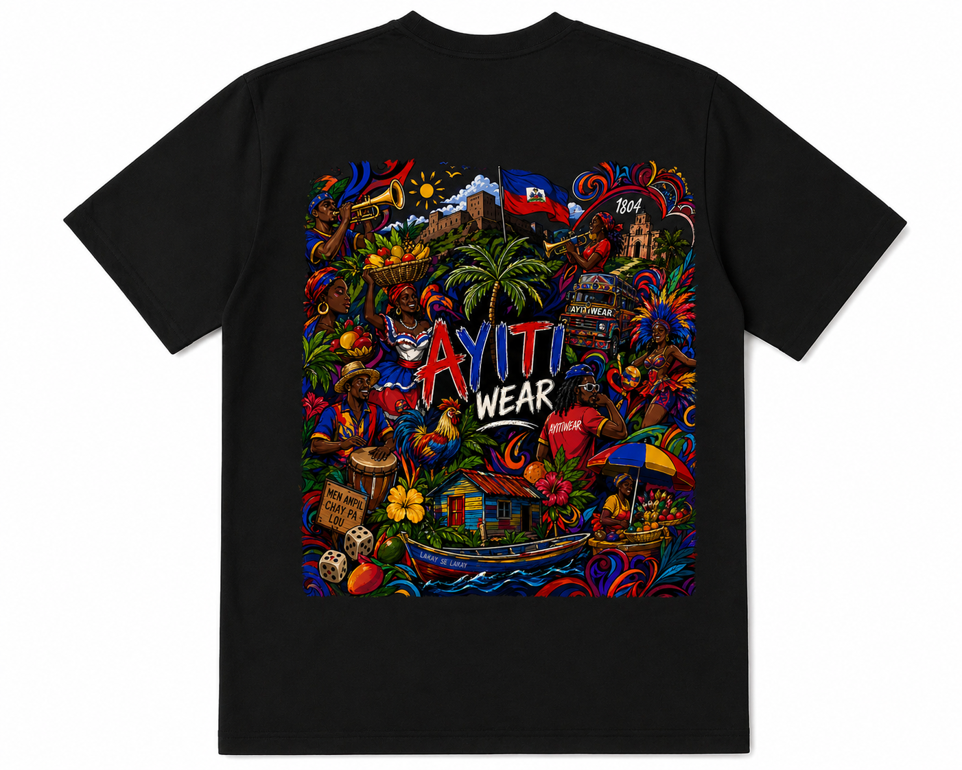 Over Size T Shirt AyitiWear Lakay Colllection